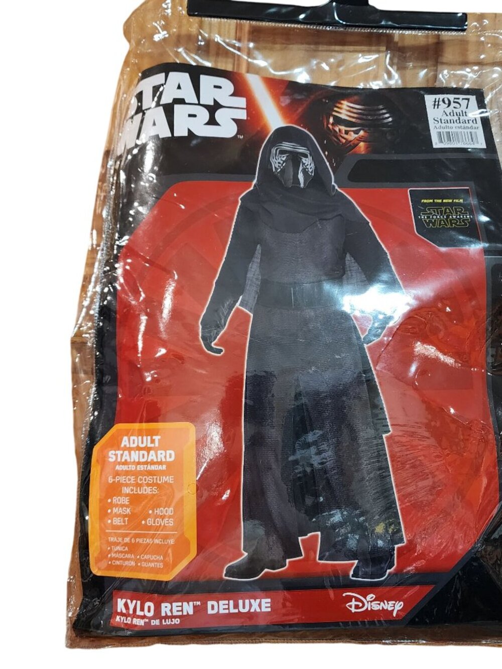 Disney Star Wars Rubie's Deluxe Kylo Ren Costume Size Adult Standard **NOT COMPL